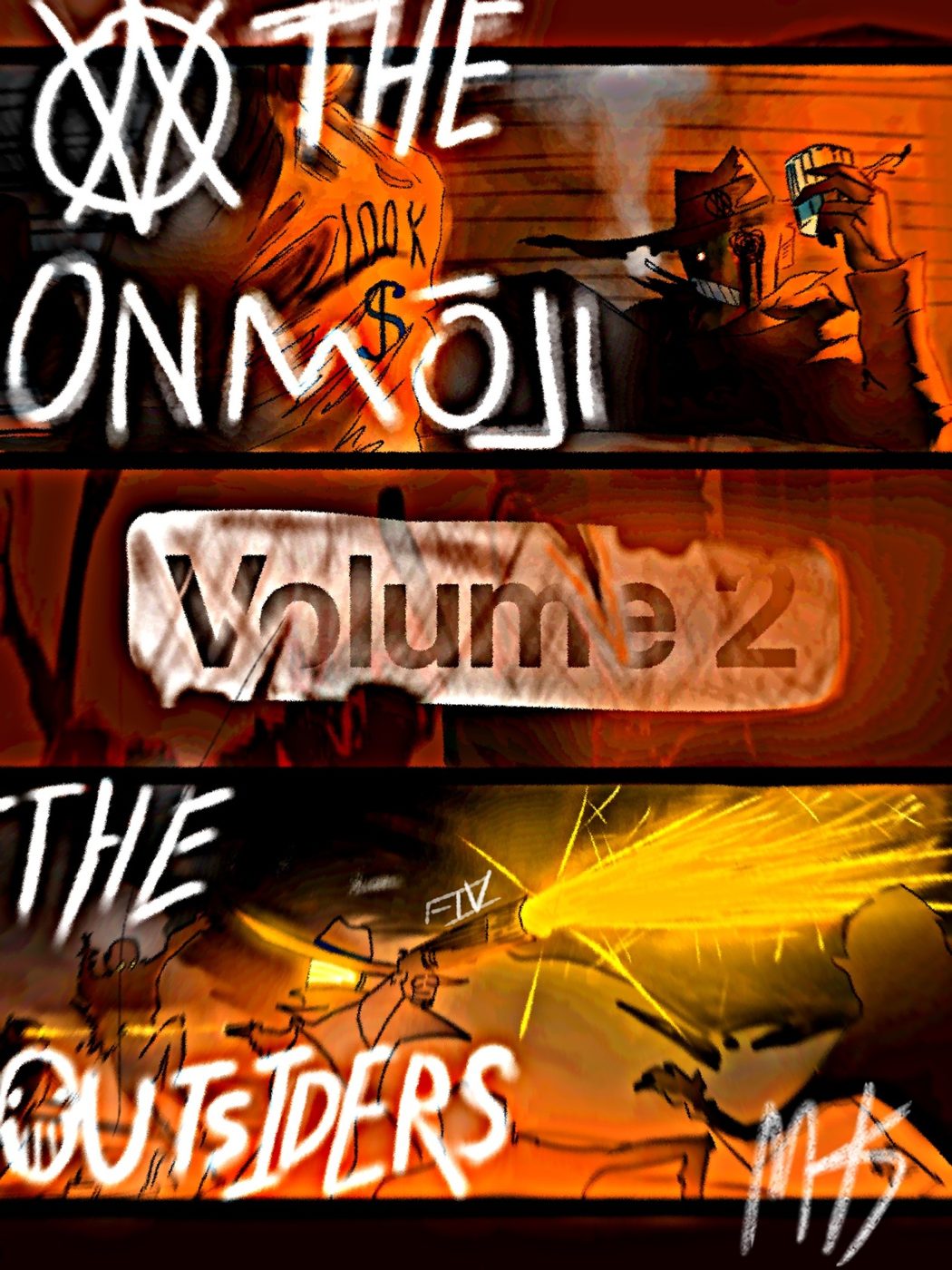Volume 2, the cover of the manga Felipe is writing and drawing